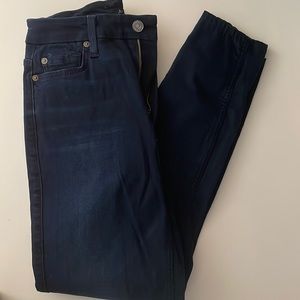 Dark wash denim skinny jeans
